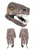Velociraptor Jawesome Costume Hat & Gloves Set