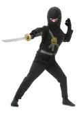 Ninja Master Kids Black Costume | Ninja Costume