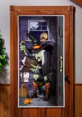 Witch Bathroom Door Cover Decoration | Witch Decorations
