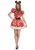 Women's Disney Classic Red Minnie Mouse Costume | Disney Costumes
