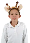 Fleece Giraffe Ears & Tail Costume Kit | Animal Accessories