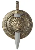 Gladiator Combat Shield and Sword Costume Set