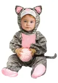 Striped Toddler Gray Kitten Costume | Kid's Cat Costume