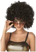 Black and Gold Women's Disco Wig
