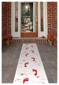 Bloody Footprints Runner Halloween Decoration | Scary Decorations