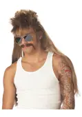 Mississippi Mud Mullet & Mustache | Wig Sets