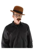 Brown Bowler Costume Hat for Adults | Historical Accessories