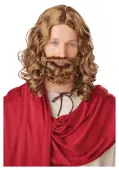 Jesus Adult Wig and Beard | Adult Wigs