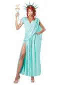 Lady Liberty Costume for Women | Patriotic Outfits