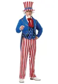 Deluxe Uncle Sam Men's Costume