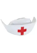 Women's White Nurse Costume Hat | Nurse Accessories