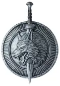 Shield and Sword Wolf Master Weapon Set | Historical Accessories