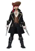 Deluxe Pirate Captain Kids Costume