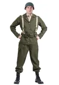 Deluxe WW2 Soldier Costume for Adults | Military Costumes