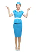 Flight Attendant Women's Costume | Exclusive Costumes