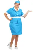 Plus Size Flight Attendant Costume for Women