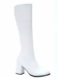 White Gogo Women's Costume Boots | Costume Shoes