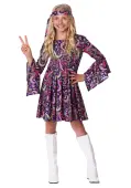 Woodstock Hippie Girls Costume
