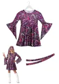 Woodstock Hippie Girls Costume