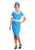 Flight Attendant Girl's Costume | Uniform Costumes