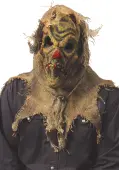 Scary Burlap Scarecrow Mask for Adults