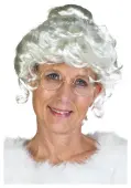 Deluxe Mrs. Claus Wig for Women