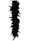 Women's Black 80 Gram Feather Boa