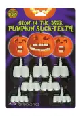 Pumpkin Glow in the Dark Buck Teeth | Pumpkin Decorations