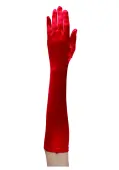 Women's Elbow Length Costume Red Gloves | Costume Accessories