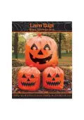 Pack of Three Pumpkin Lawn Bags | Outdoor Decorations