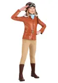 Girl's Deluxe Amelia Earhart Costume | Historical Figures Costumes