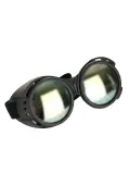 Black/Mirrored Industrial Goggles Accessory | Costume Accessories