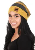Hufflepuff Heathered Knit Yellow Beanie | Harry Potter Accessories