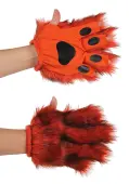 Orange Adult Fingerless Paws