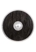 Black Wood-Look Viking Shield