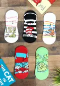 Adult Dr. Seuss No Show Sock Set 5 Pairs | Dr. Seuss Accessories