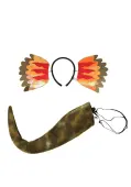 Dilophosaurus Headband & Tail Accessory Kit | Dinosaur Accessories