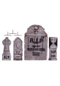 4 in 1 Tombstone Decoration Set | Graveyard Decorations