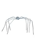 90-Inch Gray Fuzzy Spider Halloween Prop | Spider Decorations