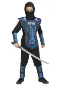 Blue Cobra Ninja Costume for Kids