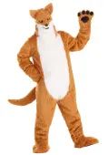 Adult Mascot Fox Costume With Mouth Mover Mask