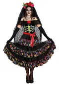 Lady of the Dead Women's Costume