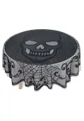 Round 70"" Skull Lace Decorative Table Cover