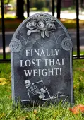 Finally Lost That Weight Tombstone Decoration | Graveyard Decoratrions
