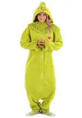Dr. Seuss Adult The Grinch Jumpsuit Costume | The Grinch Costumes