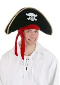 Classic Pirate Hat for Adults