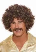 Brown Disco Men's Costume Wig | Disco Accessories