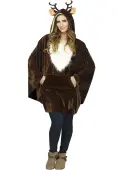 Plush Reindeer Costume Poncho | Deer Costumes