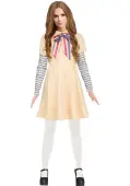 AI Meg Doll Women's Costume Dress | Horror Movie Costumes