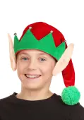 Kid's Soft Elf Costume Hat with Ears | Christmas Hats